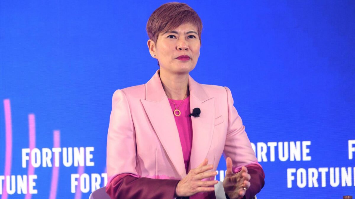 AS Watson Group CEO Malina Ngai speaking at the Fortune Leaders Forum in Macau on Sept. 8