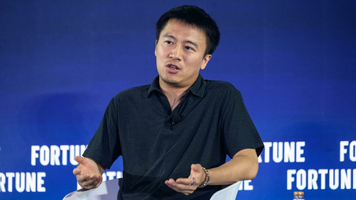 Black Lake Technologies founder Yuxiang Zhou, speaking at the Fortune Leaders Forum in Macau, Sept. 8.