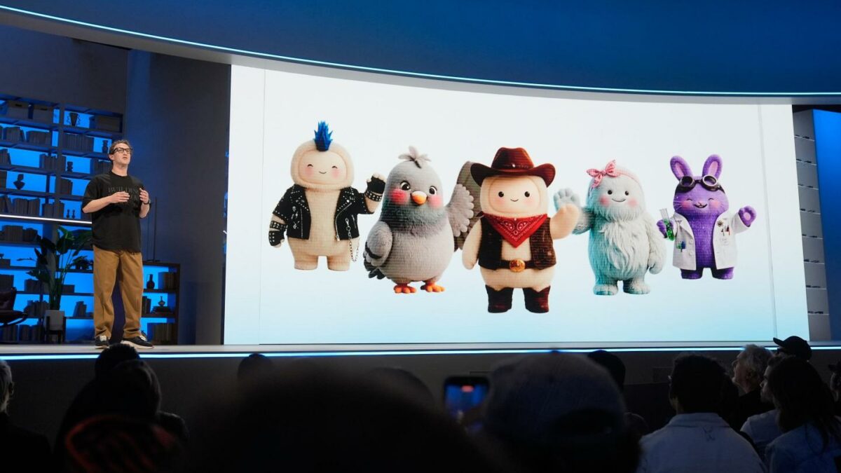 Photo of Mark Zuckerberg with several Muse avatars