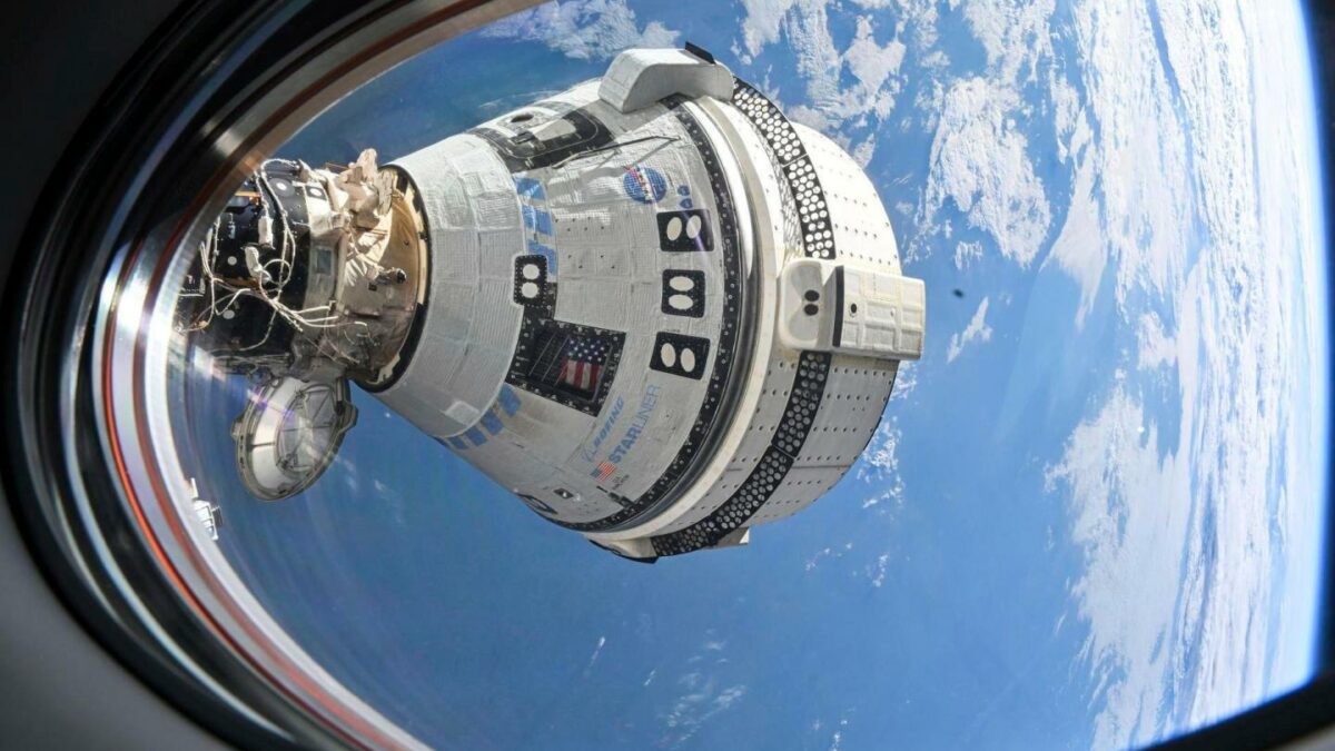 Boeing's Starliner spacecraft docked to the International Space Station on July 3, 2024.