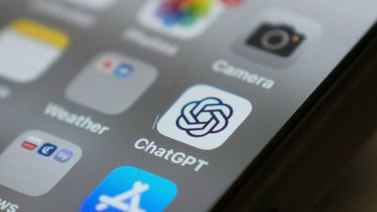 ChatGPT app icon is seen on a smartphone screen, Aug. 4, 2025, in Chicago.