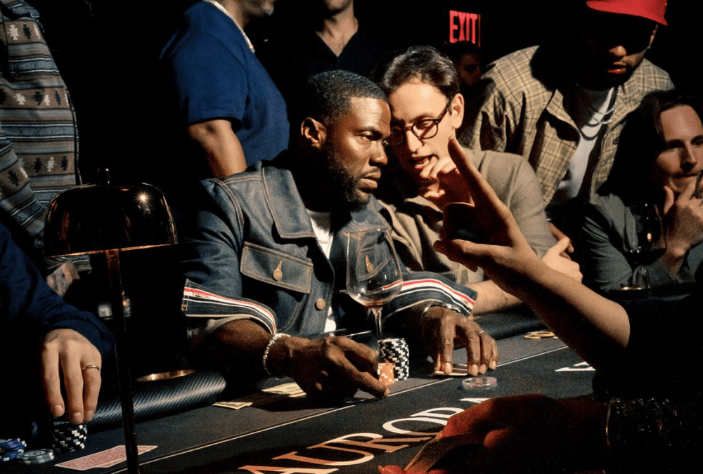 Kevin Hart (left) attends an event hosted by Aurora, which was cofounded by Jonah Lowenstein (right).
