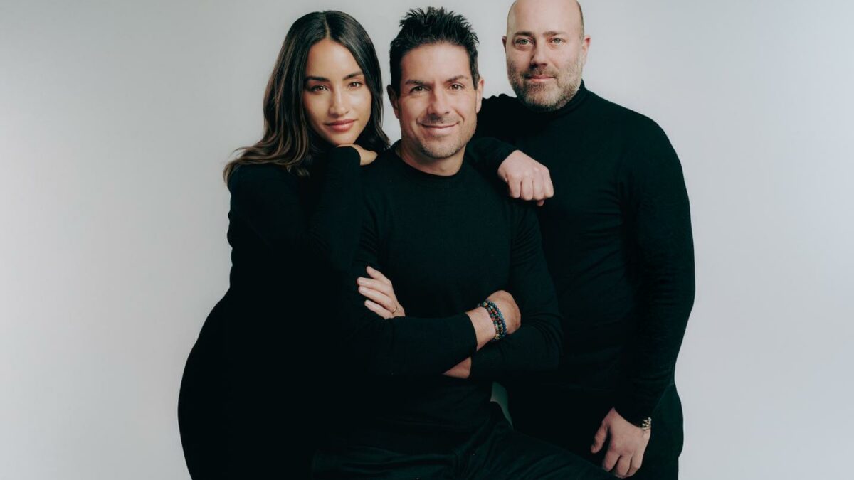 Matteo Franceschetti (CEO) center, Massimo Andreasi Bassi (CTO) right, and Alexandra Zatarain (VP of Brand and Marketing) left.