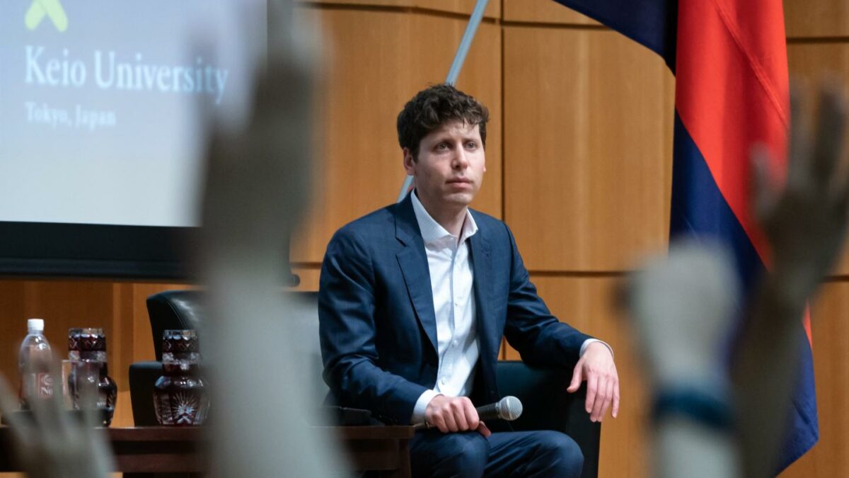 Open AI CEO Sam Altman in Tokyo, June 2023.