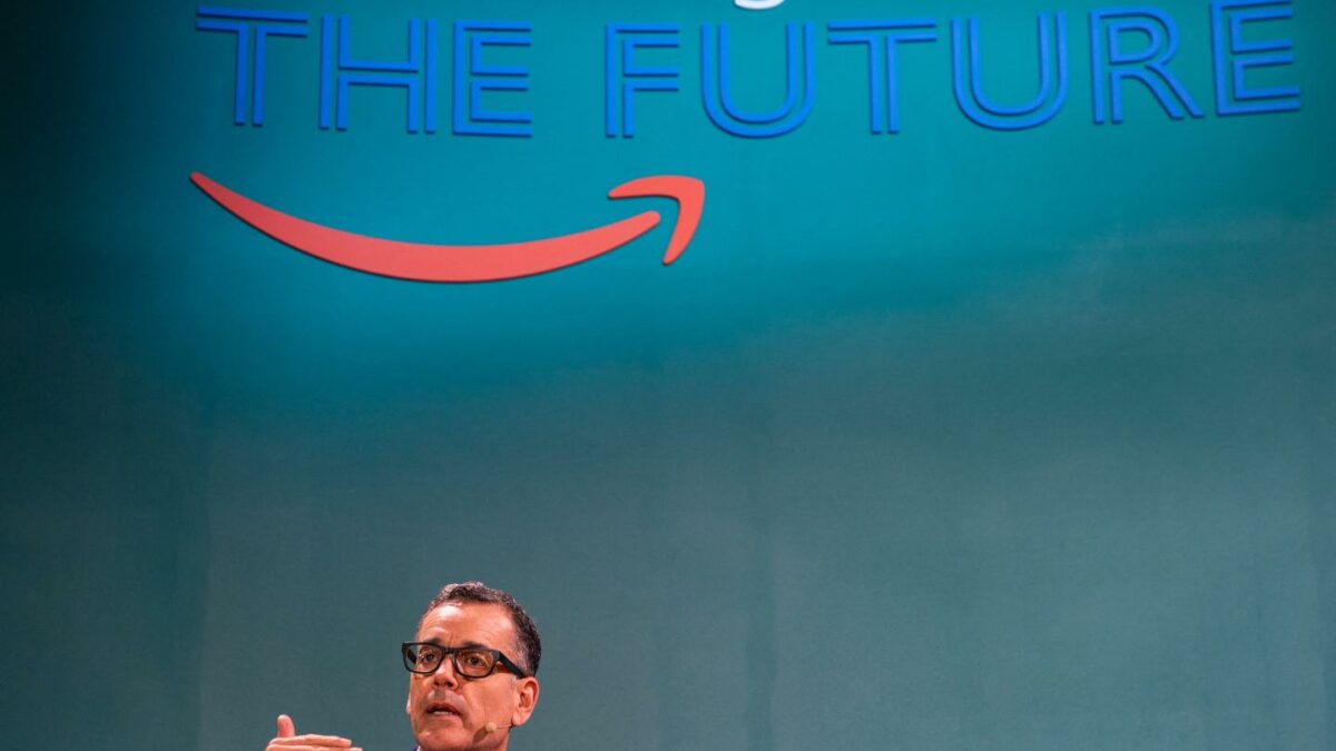 Amazon retail chief Doug Herrington in Mt. Juliet, Tennessee, on October 9, 2024. (Photo: Seth Herald/AFP/Getty Images)