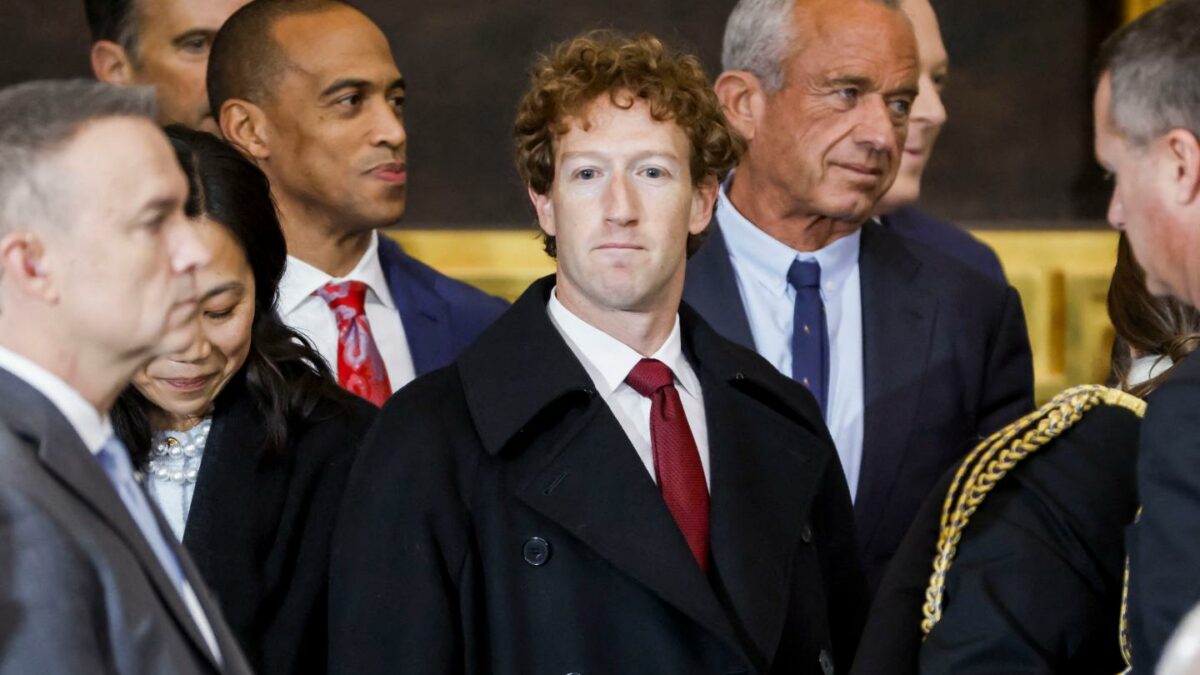 Meta CEO Mark Zuckerberg at the inauguration ceremony for Donald Trump as the 47th U.S. President in Washington, D.C., on January 20, 2025. (Photo: Shawn Thew/pool/AFP/Getty Images)