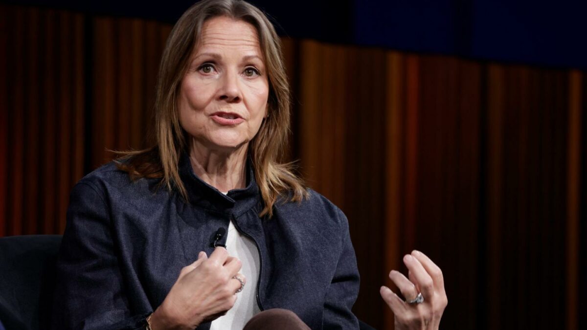 General Motors CEO Mary Barra in Detroit, Michigan, on Jan. 12, 2026. (Photo: Jeff Kowalsky/Bloomberg/Getty Images)