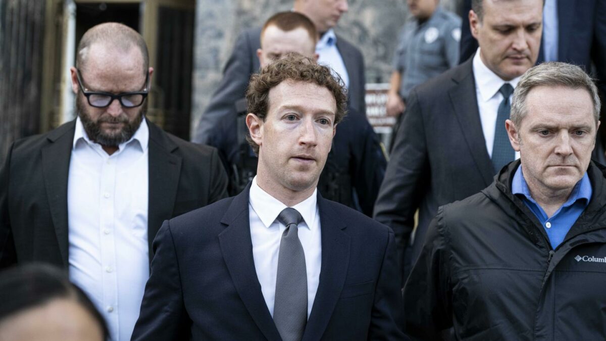 Meta CEO Mark Zuckerberg leaves a federal courthouse after defending the company in a landmark social media addiction trial in Los Angeles on February 19, 2026. (Photo: Jon Putman/Anadolu/Getty Images)