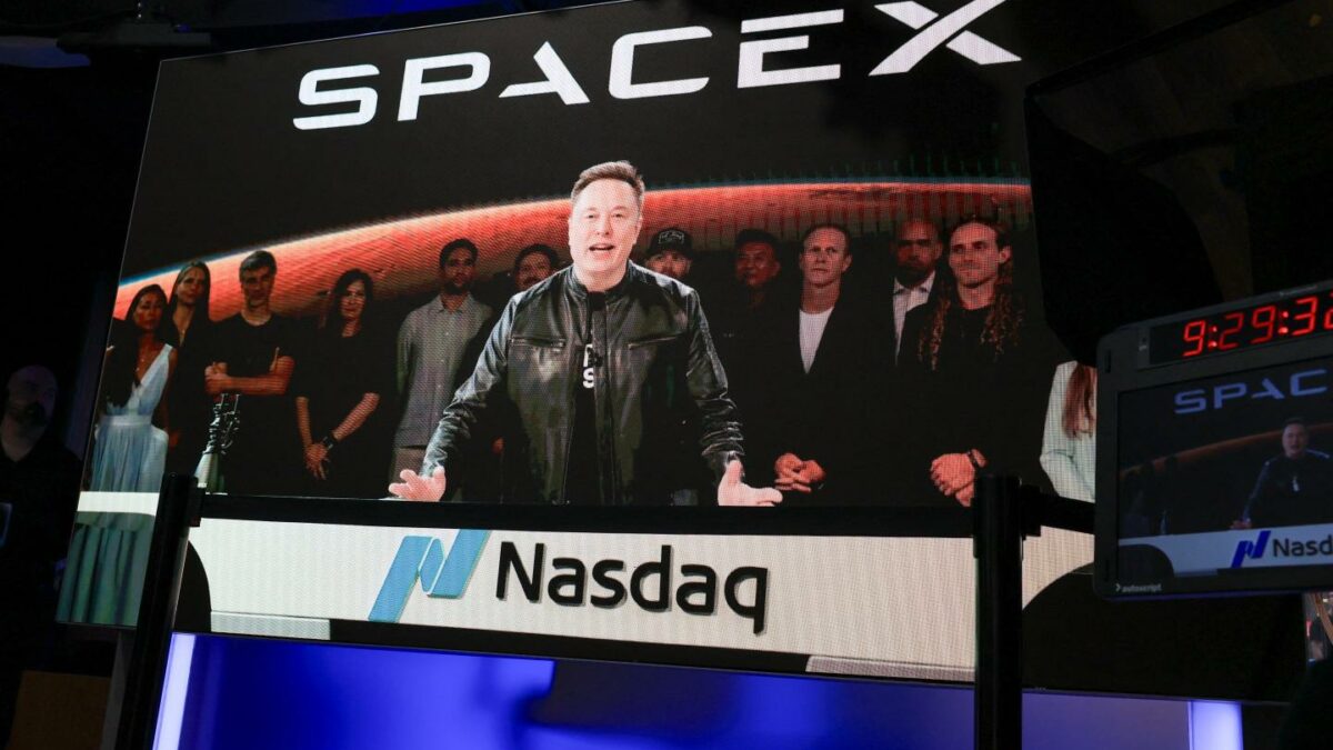 Image of Nasdaq and executives