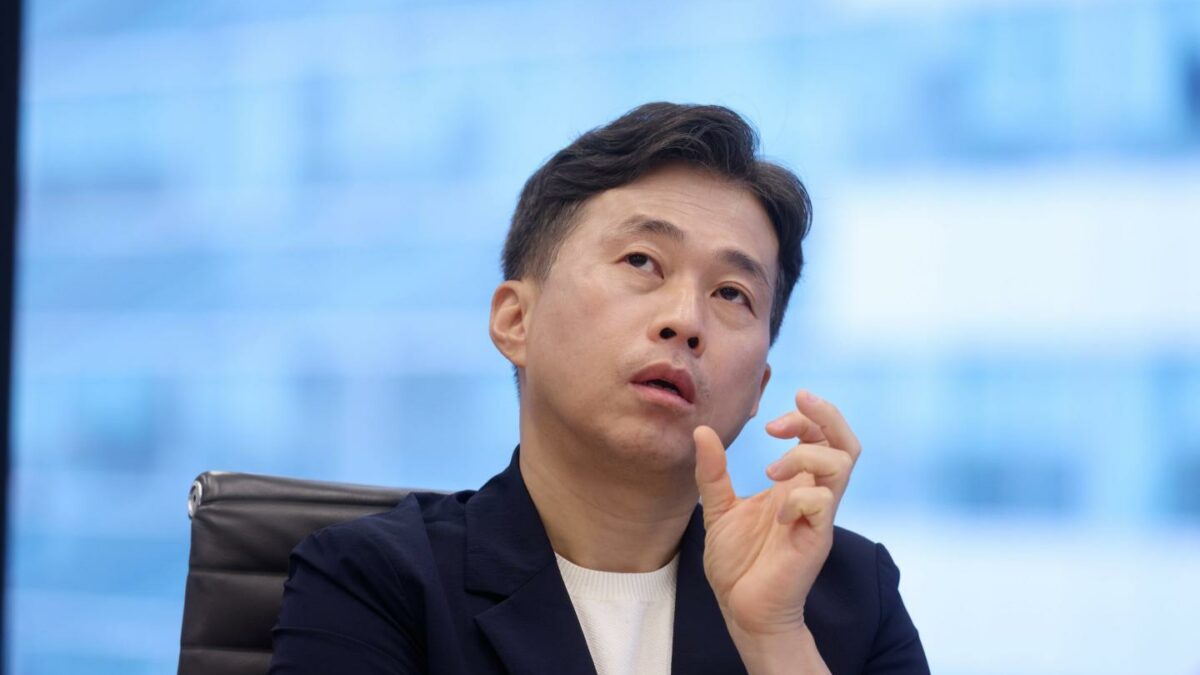Kwak Noh-jung, CEO of SK Hynix, in New York City on July 10, 2026. (Photo: Michael Nagle/Bloomberg/Getty Images)