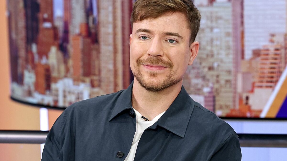 MrBeast, aka Jimmy Donaldson during a visit to "Fox & Friends" at Fox News Channel Studios on September 03, 2026 in New York City.
