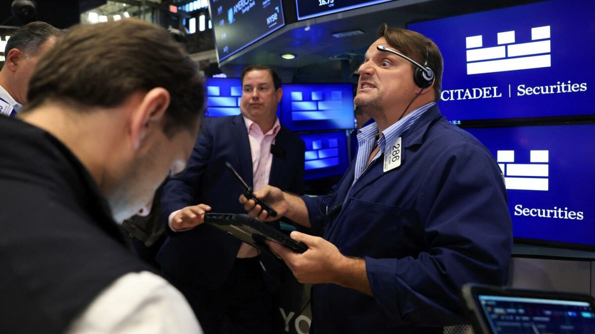 Traders work on the floor of the New York Stock Exchange on September 16, 2026.