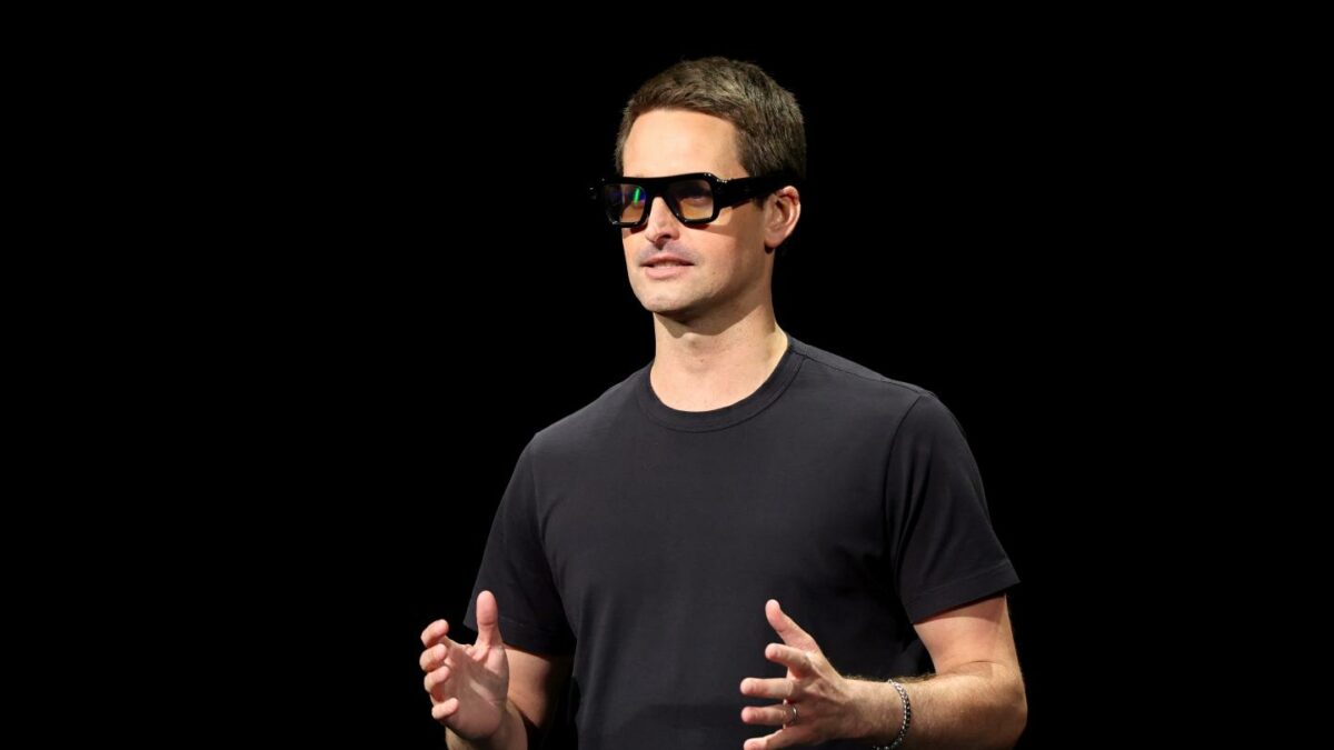 Spiegel, Co-Founder & CEO, Snap Inc, speaks onstage during the SPECS Launch Keynote.