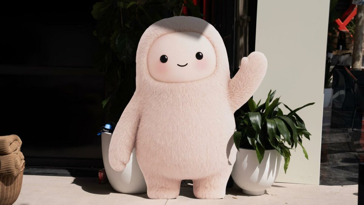 Jolly, the mascot for the Muse AI agent, during the Meta Connect event in Menlo Park, California, US, on Thursday, Sept. 24, 2026. Meta Platforms Inc. is expanding its smart-glasses lineup with camera-free models, support for the popular new Muse assistant and a hearing-aid mode.
