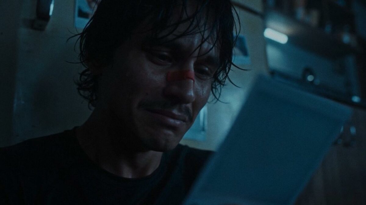 A still image from the 2026 film "Hell Grind," an AI-generated movie created by the startup Higgsfield AI.