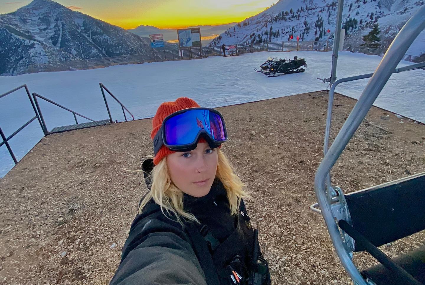 Victoria Madsen quit college to become a ski lift mechanic in Utah.