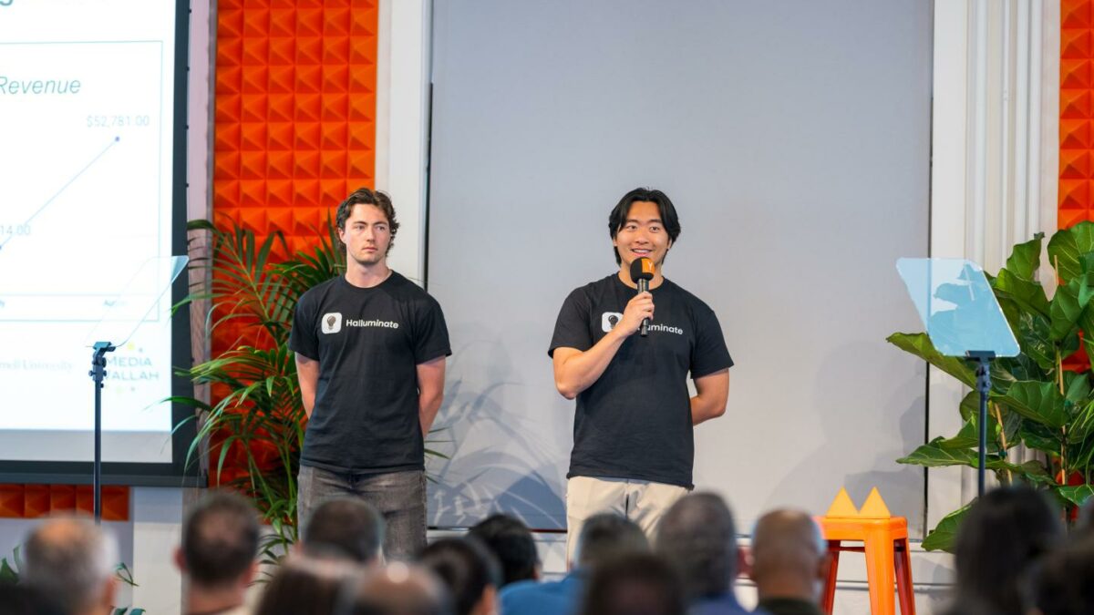 Halluminate cofounders CTO Wyatt Marshall (left) and CEO Jerry Wu.