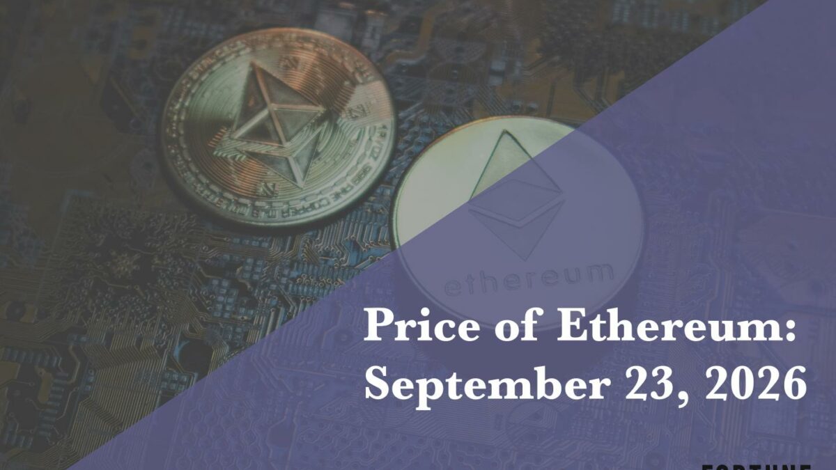 Current price of Ethereum for Sept. 23, 2026