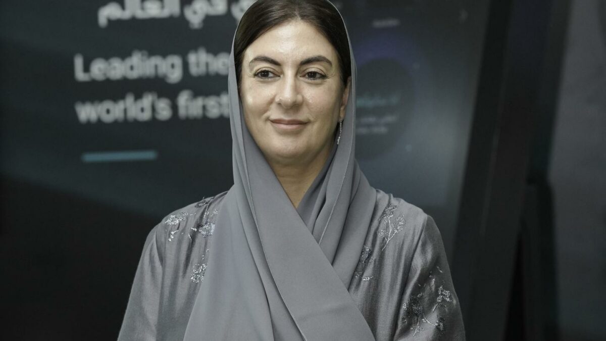 Ruba Al Hassan, director general of strategic affairs and future foresight at Abu Dhabi’s Department of Government Enablement, attending last week's Ai Everything conference in Abu Dhabi