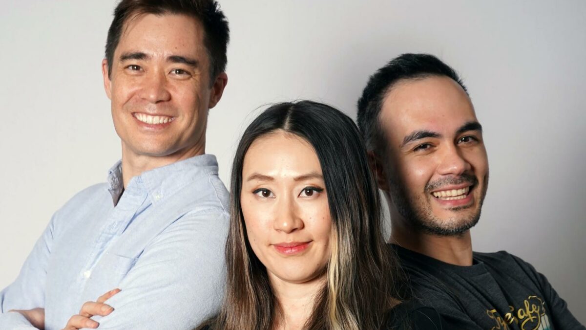 TypeSafe cofounders Erik Gafni (left), Sasha Sheng (center), and Diogo Almeida